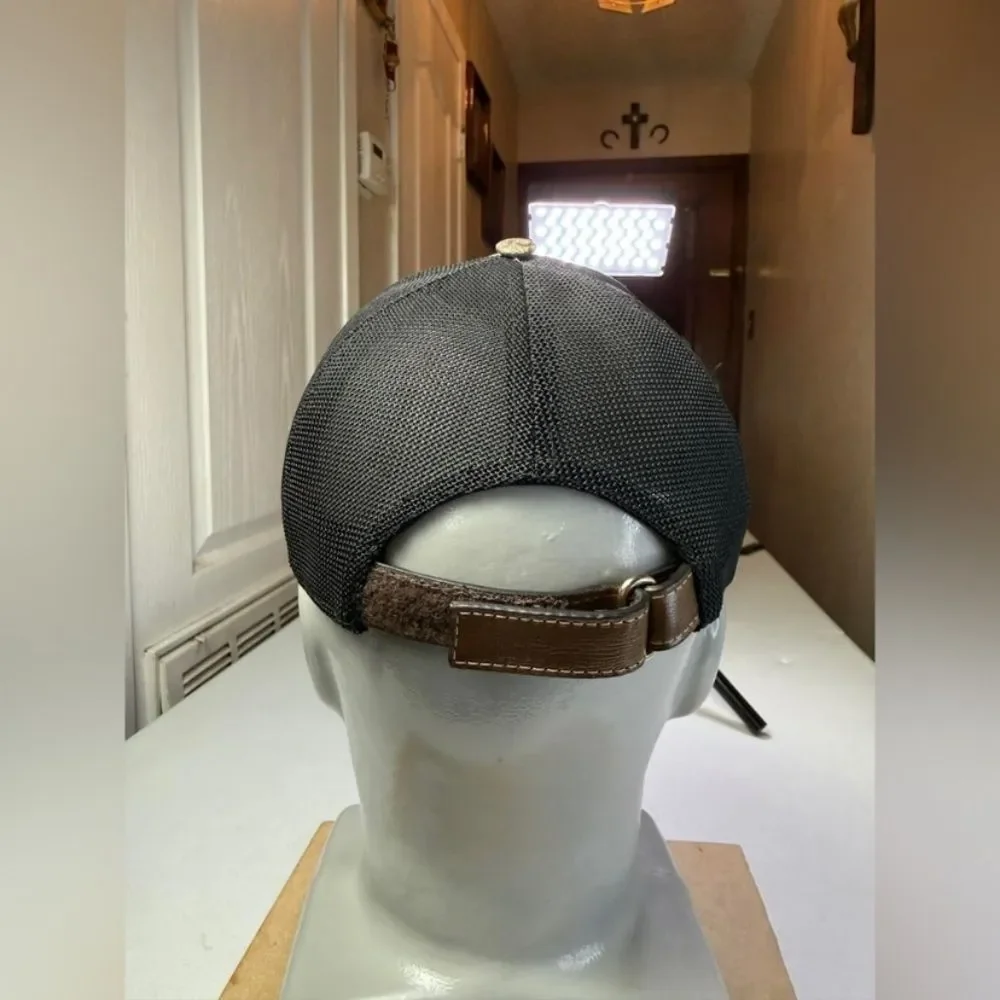Gucci GG Supreme Monogram Baseball Hat 59 Beige Black